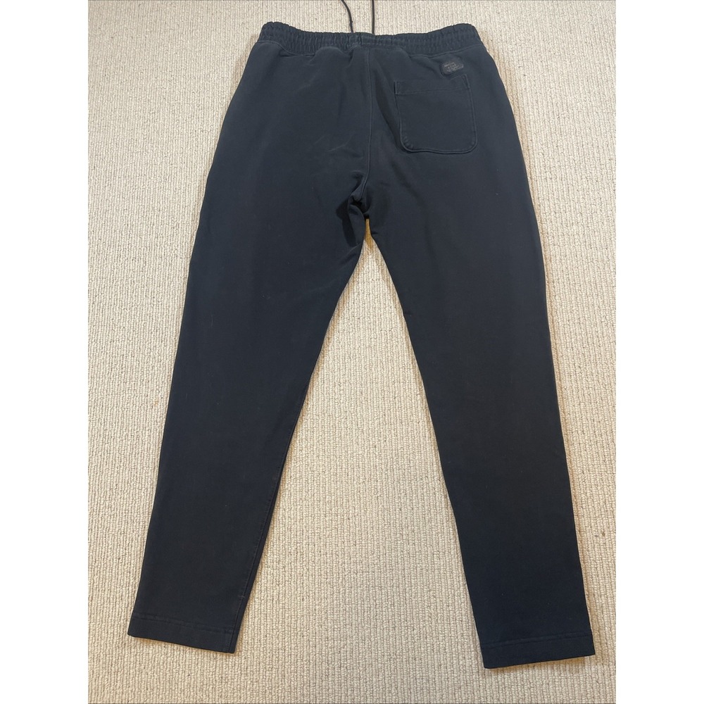 Abercrombie & Fitch Mens Small Sweatpants Tapered Athletic Zip Pockets Black - Picture 5 of 7